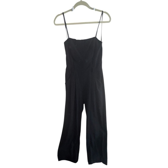 Bisou Bisou Pants - Bisou Bisou Strapless Black Wide Leg Jumpsuit 10
